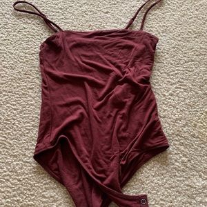 Maroon bodysuit